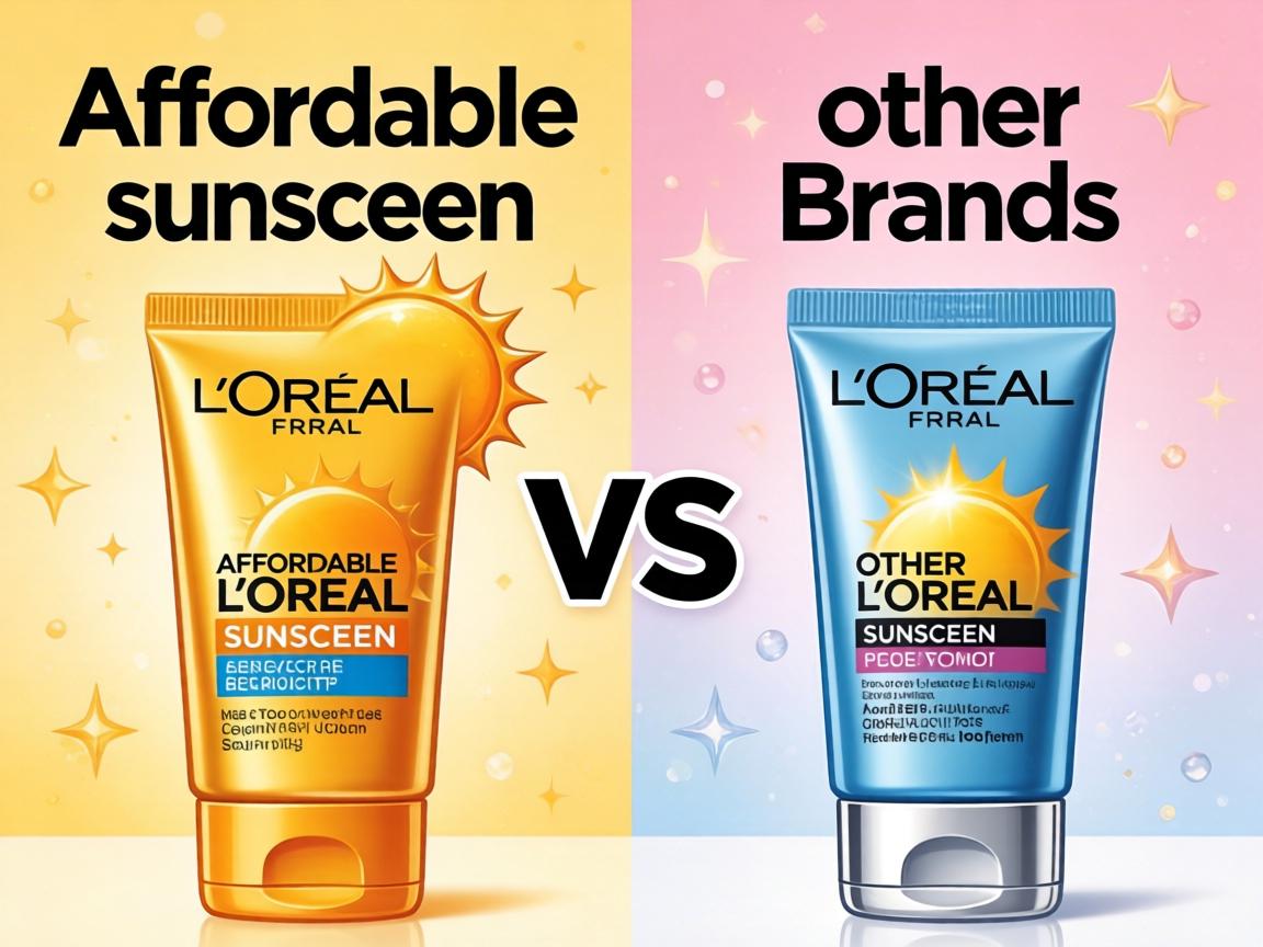 affordable L'Oreal sunscreen vs other brands