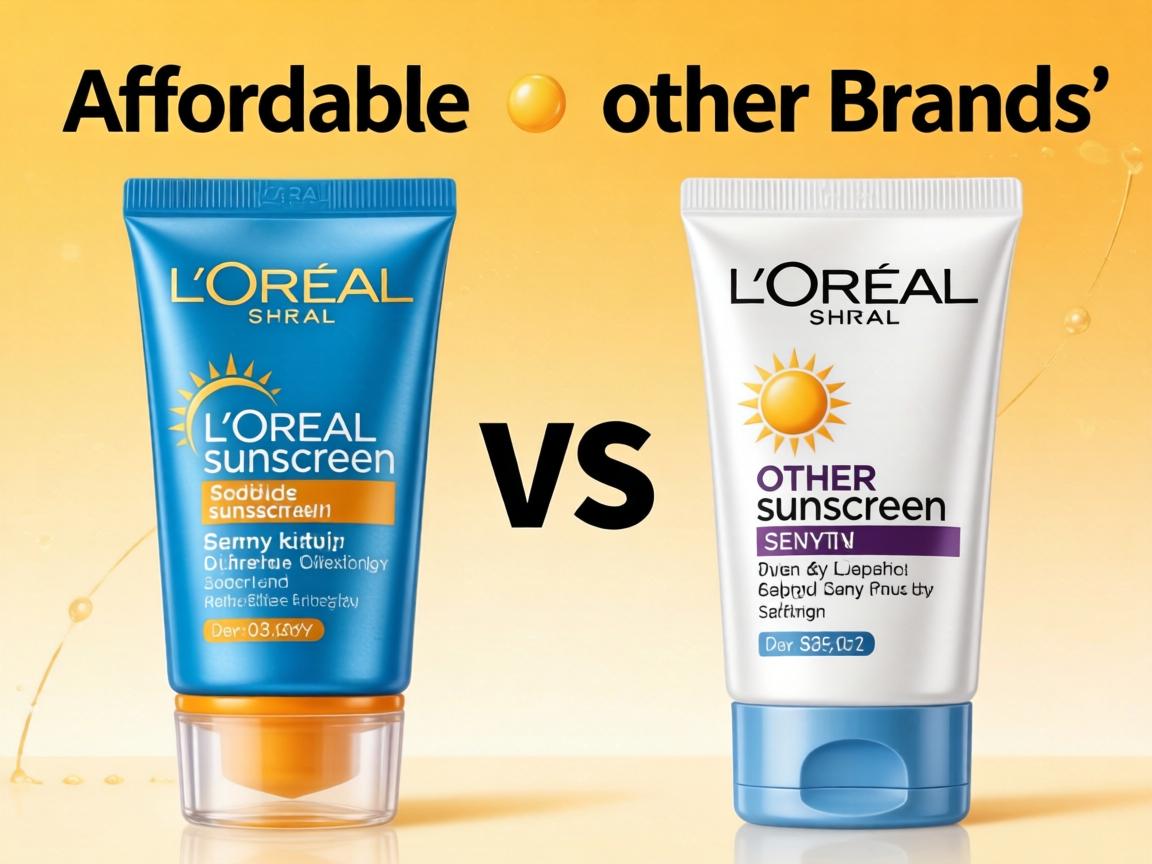 affordable L'Oreal sunscreen vs other brands