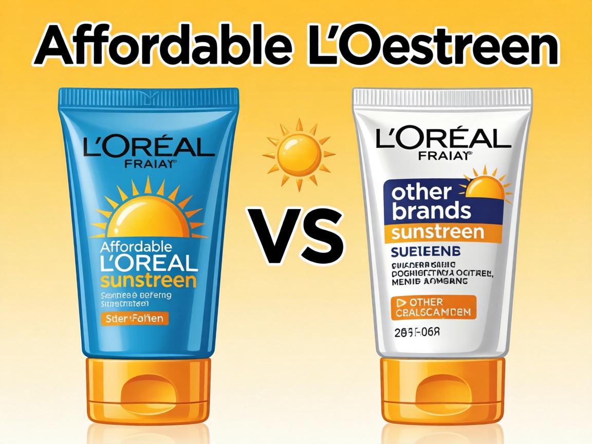 affordable L'Oreal sunscreen vs other brands