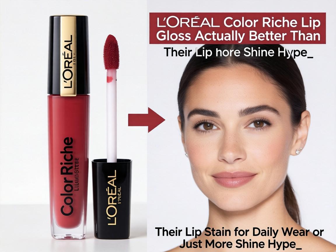 Is L’Oréal Color Riche Lip Gloss Actually Better Than Their Lip Stain for Daily Wear or Just More Shine Hype_