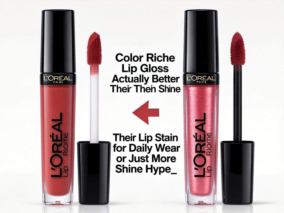 Is L’Oréal Color Riche Lip Gloss Actually Better Than Their Lip Stain for Daily Wear or Just More Shine Hype_