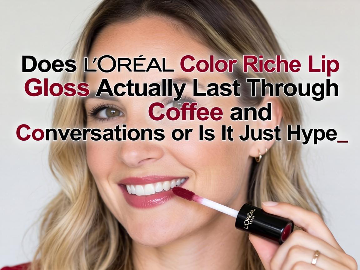 Does L’Oréal Color Riche Lip Gloss Actually Last Through Coffee and Conversations or Is It Just Hype_