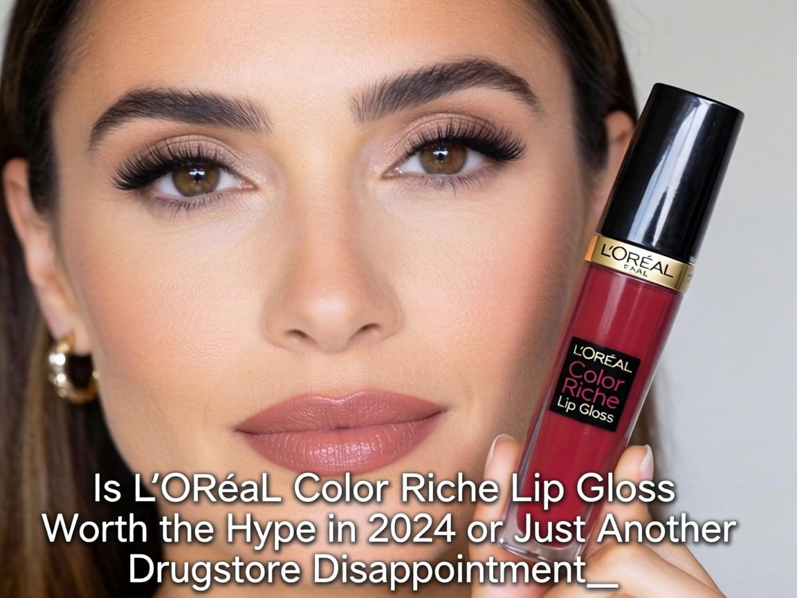 Is L’Oréal Color Riche Lip Gloss Worth the Hype in 2024 or Just Another Drugstore Disappointment_