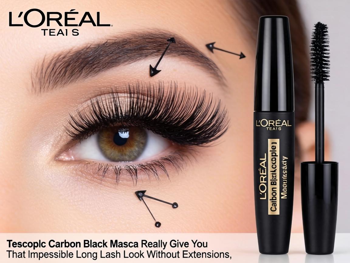 Can L’Oréal Telescopic Carbon Black Mascara Really Give You That Impossibly Long Lash Look Without Extensions_
