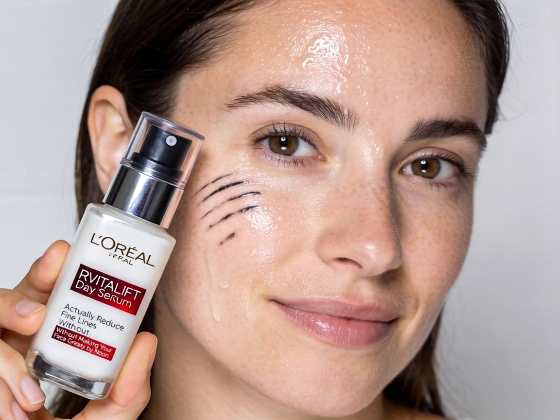 Can L'Oréal Revitalift Day Serum Actually Reduce Fine Lines Without Making Your Face Greasy by Noon_