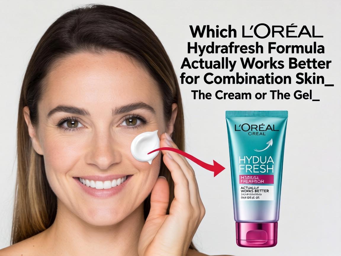 Which L'Oréal HydraFresh Formula Actually Works Better for Combination Skin_ The Cream or The Gel_