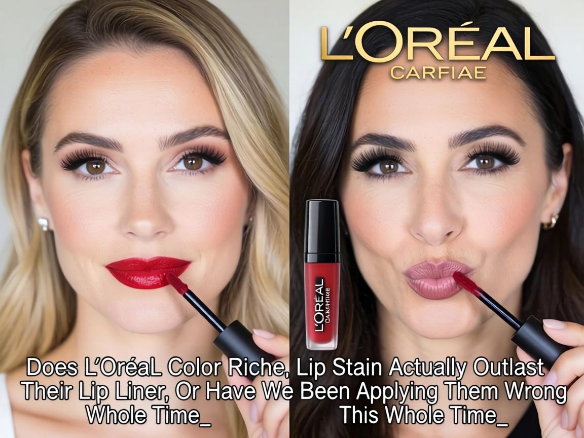 Does L'Oréal Color Riche Lip Stain Actually Outlast Their Lip Liner, or Have We Been Applying Them Wrong This Whole Time_