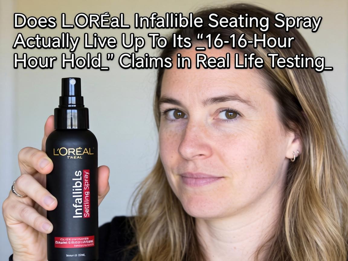 Does L'Oréal Infallible Setting Spray Actually Live Up to Its _16-Hour Hold_ Claims in Real Life Testing_