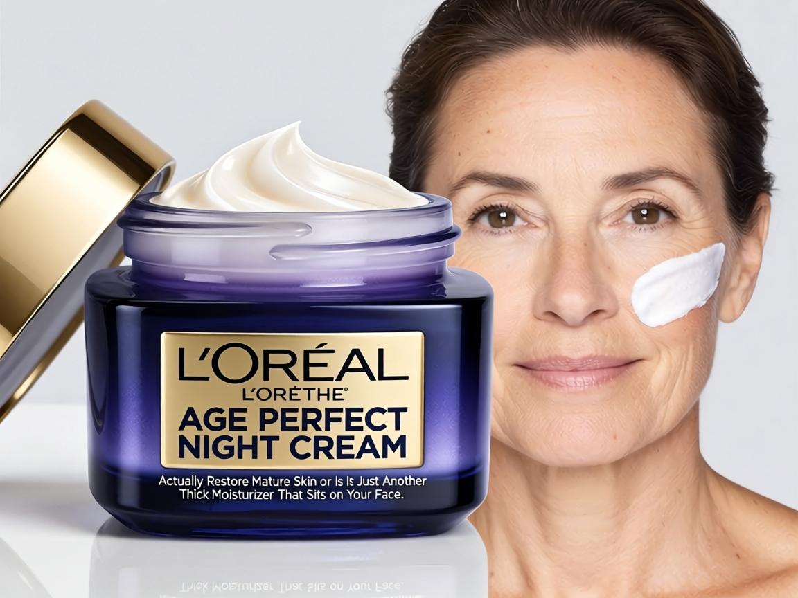Does the L'Oréal Age Perfect Night Cream Actually Restore Mature Skin or Is It Just Another Thick Moisturizer That Sits on Your Face_