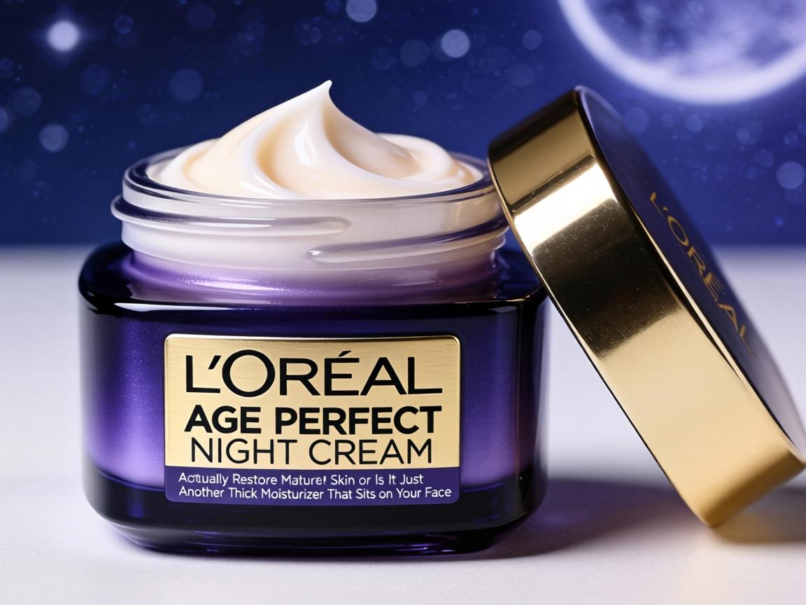 Does the L'Oréal Age Perfect Night Cream Actually Restore Mature Skin or Is It Just Another Thick Moisturizer That Sits on Your Face_
