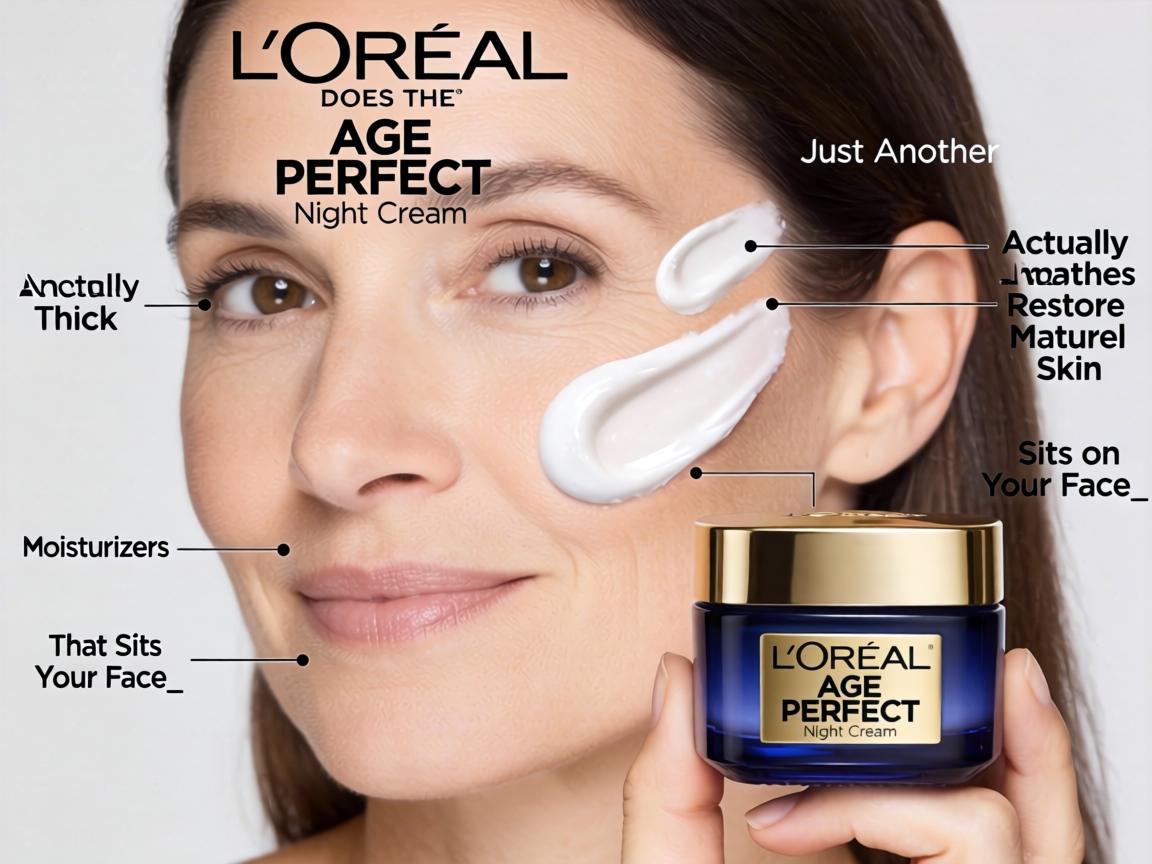 Does the L'Oréal Age Perfect Night Cream Actually Restore Mature Skin or Is It Just Another Thick Moisturizer That Sits on Your Face_