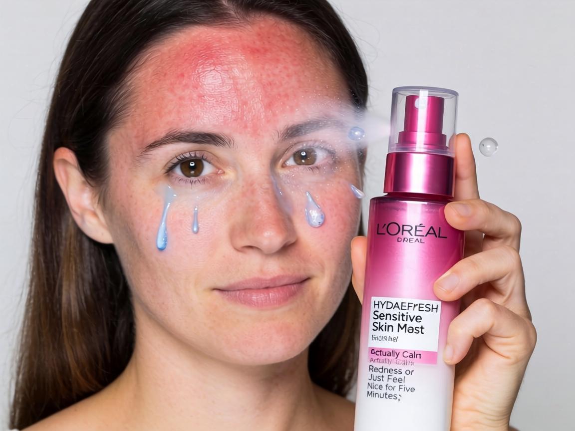 Does L’Oréal Hydrafresh Sensitive Skin Mist Actually Calm Redness or Just Feel Nice for Five Minutes_