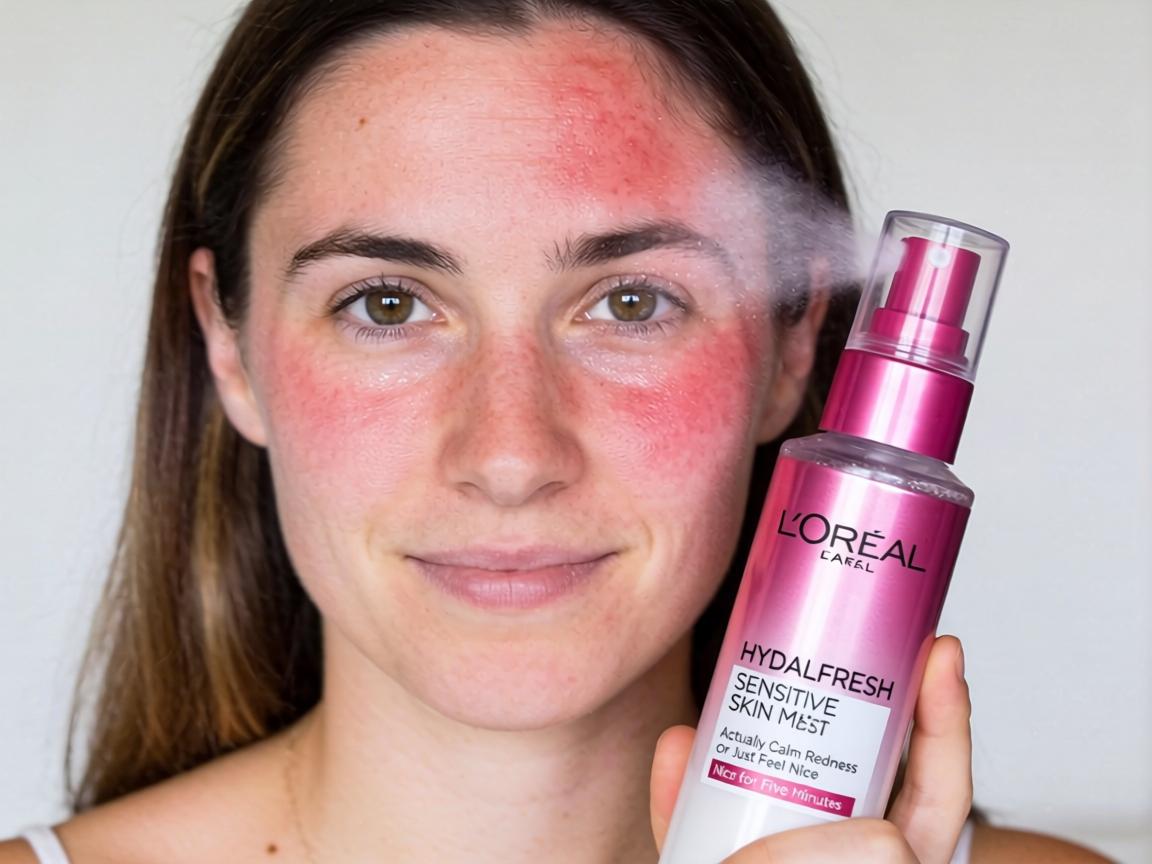 Does L’Oréal Hydrafresh Sensitive Skin Mist Actually Calm Redness or Just Feel Nice for Five Minutes_