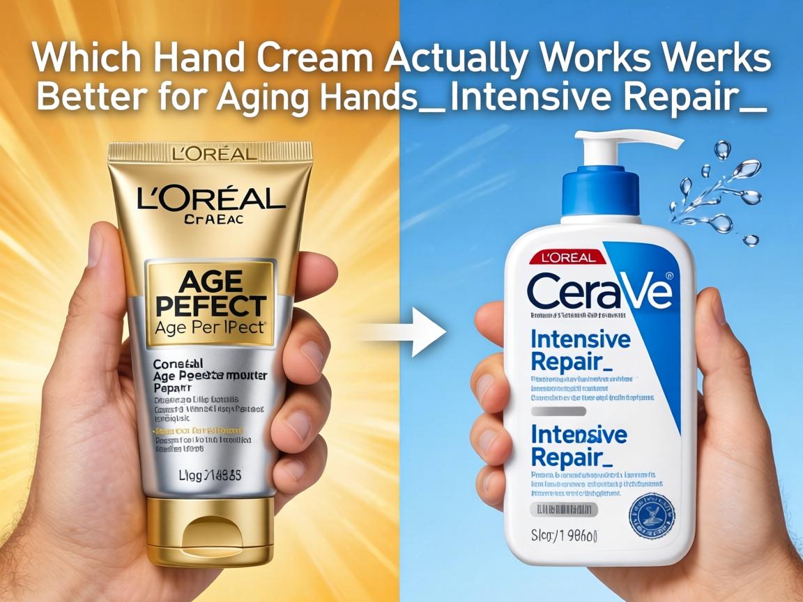 Which Hand Cream Actually Works Better for Aging Hands_ L’Oréal Age Perfect or CeraVe Intensive Repair_