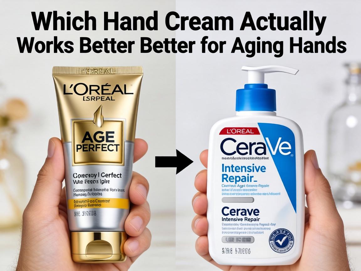 Which Hand Cream Actually Works Better for Aging Hands_ L’Oréal Age Perfect or CeraVe Intensive Repair_