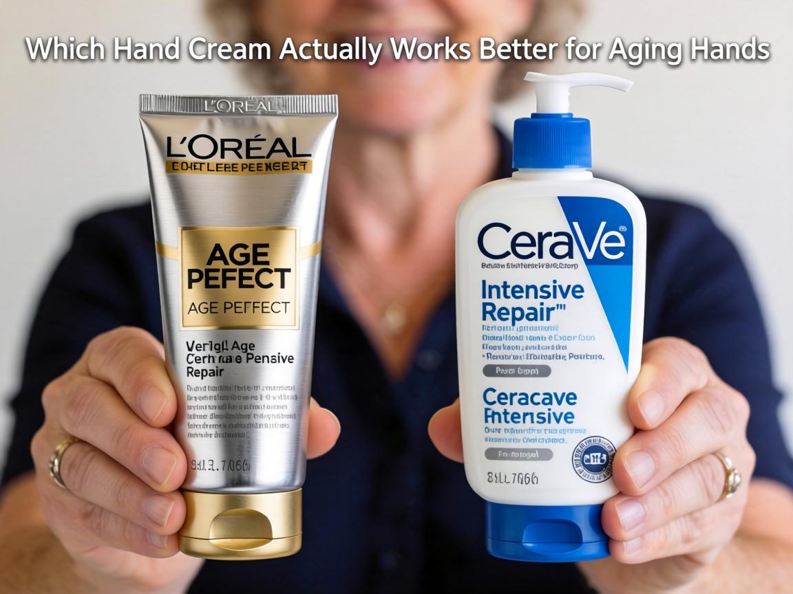 Which Hand Cream Actually Works Better for Aging Hands_ L’Oréal Age Perfect or CeraVe Intensive Repair_