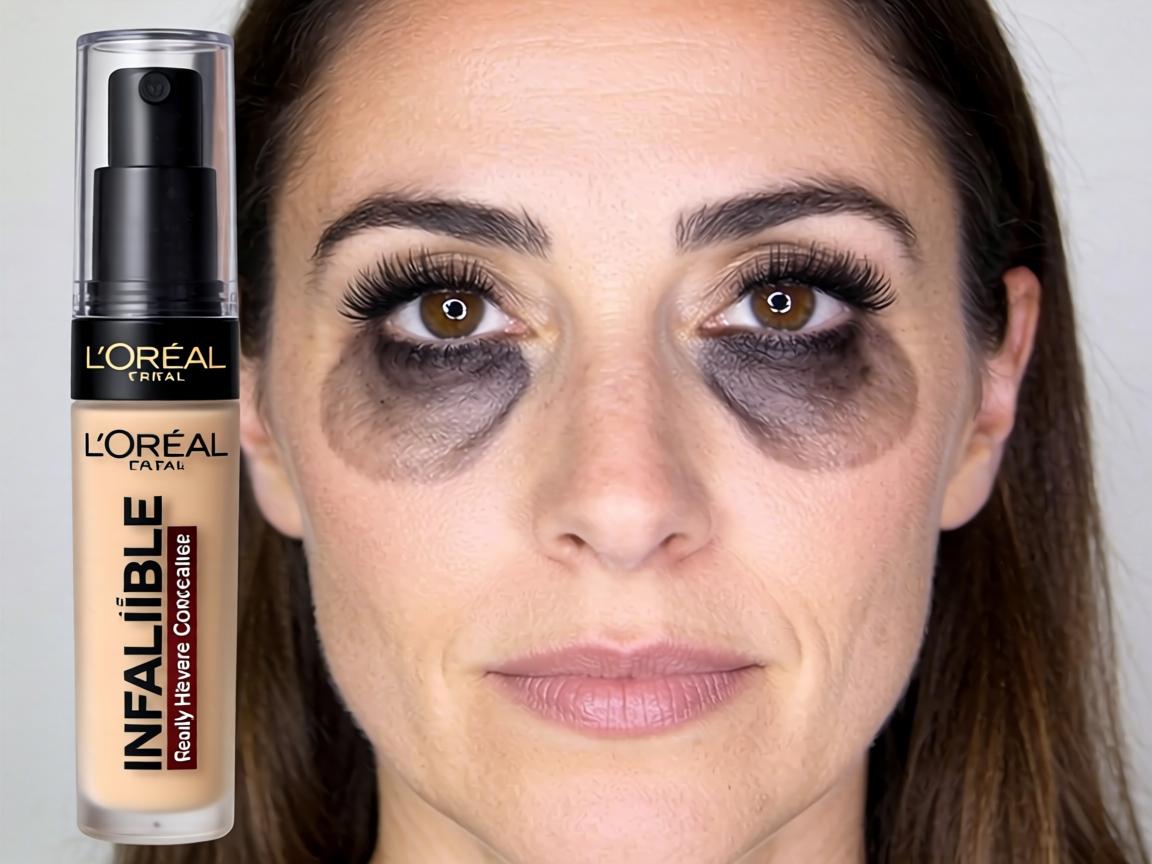 Can L'Oréal Infallible Concealer Really Hide Severe Dark Circles Without Creasing or Looking Cakey All Day Long_