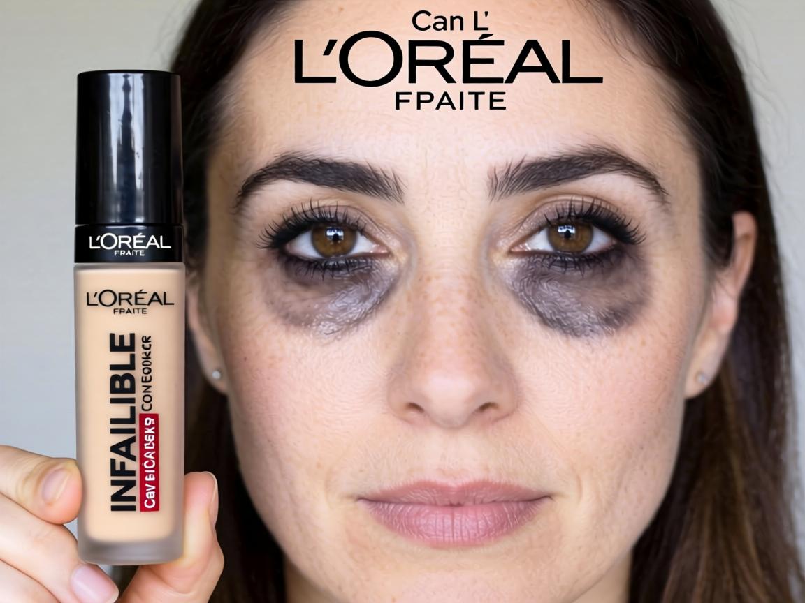 Can L'Oréal Infallible Concealer Really Hide Severe Dark Circles Without Creasing or Looking Cakey All Day Long_