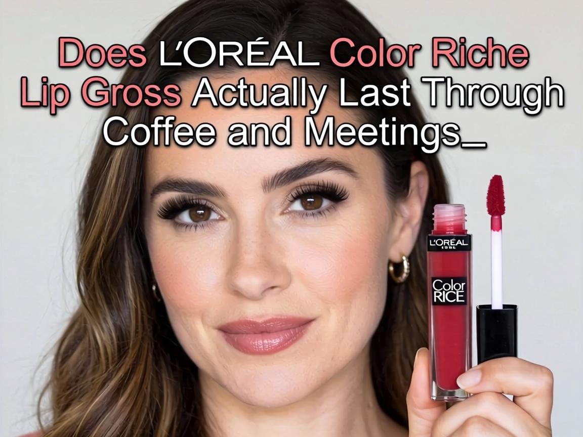 Does L’Oréal Color Riche Lip Gloss Actually Last Through Coffee and Meetings_