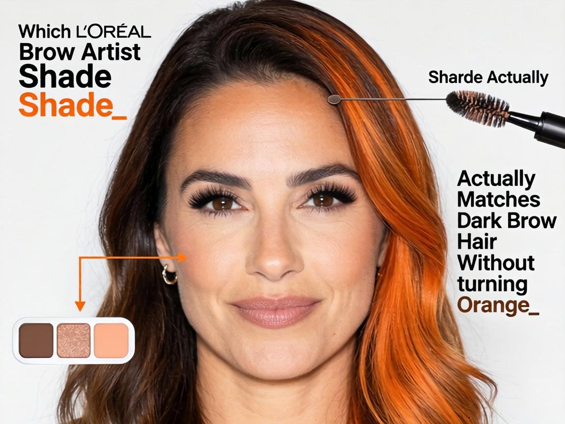 Which L’Oréal Brow Artist Shade Actually Matches Dark Brown Hair Without Turning Orange_