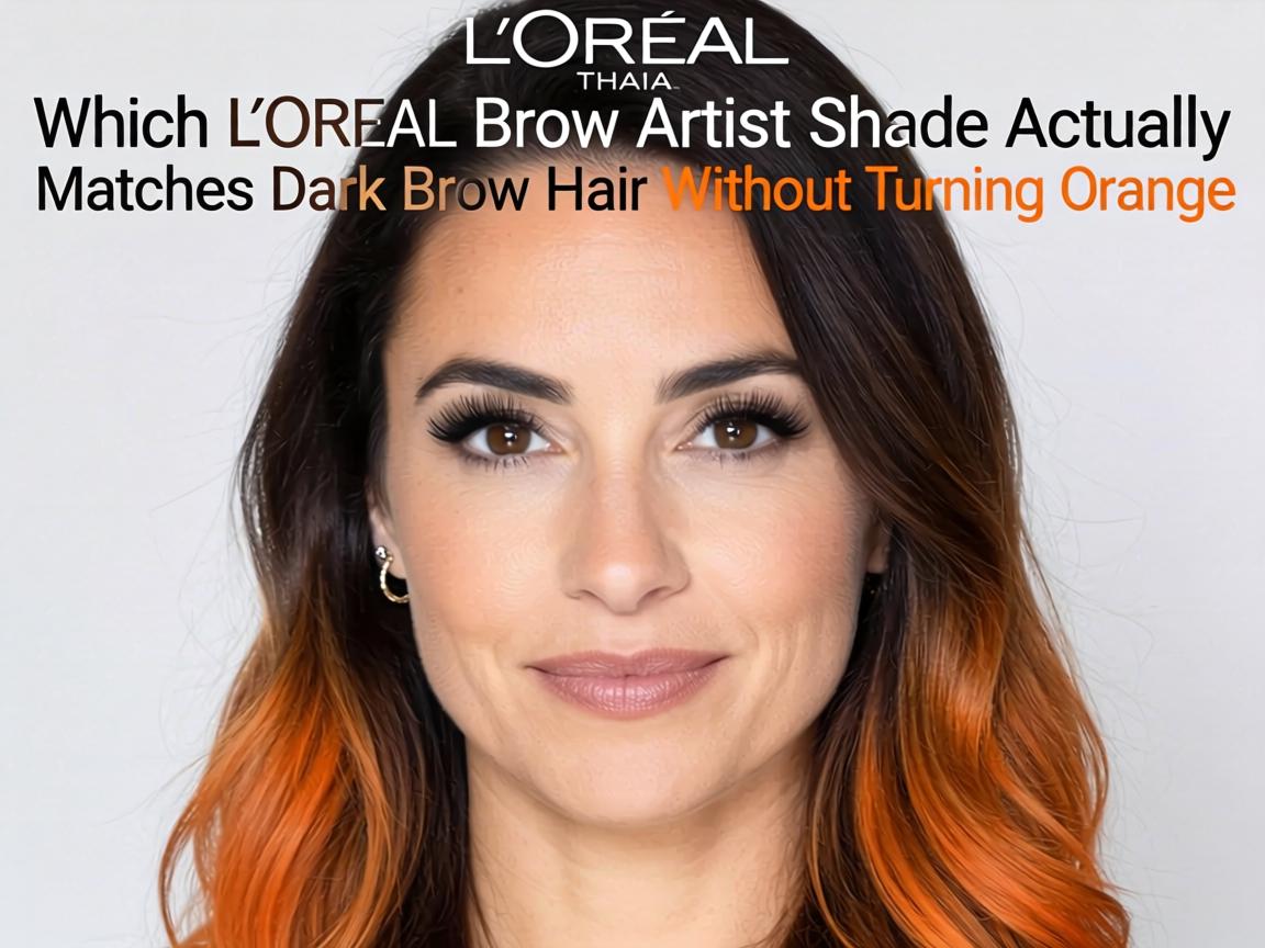 Which L’Oréal Brow Artist Shade Actually Matches Dark Brown Hair Without Turning Orange_