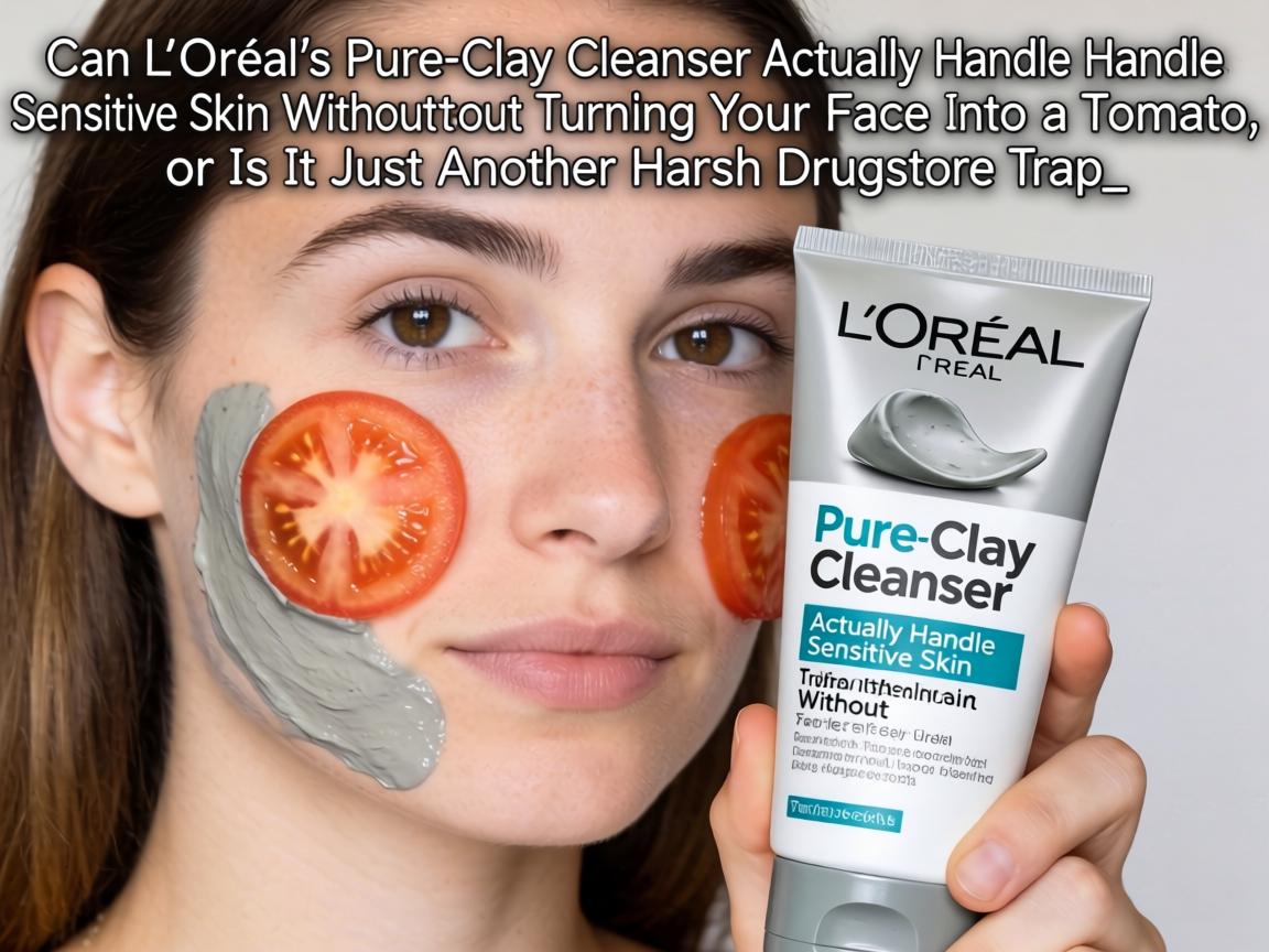 Can L'Oréal's Pure-Clay Cleanser Actually Handle Sensitive Skin Without Turning Your Face Into a Tomato, or Is It Just Another Harsh Drugstore Trap_