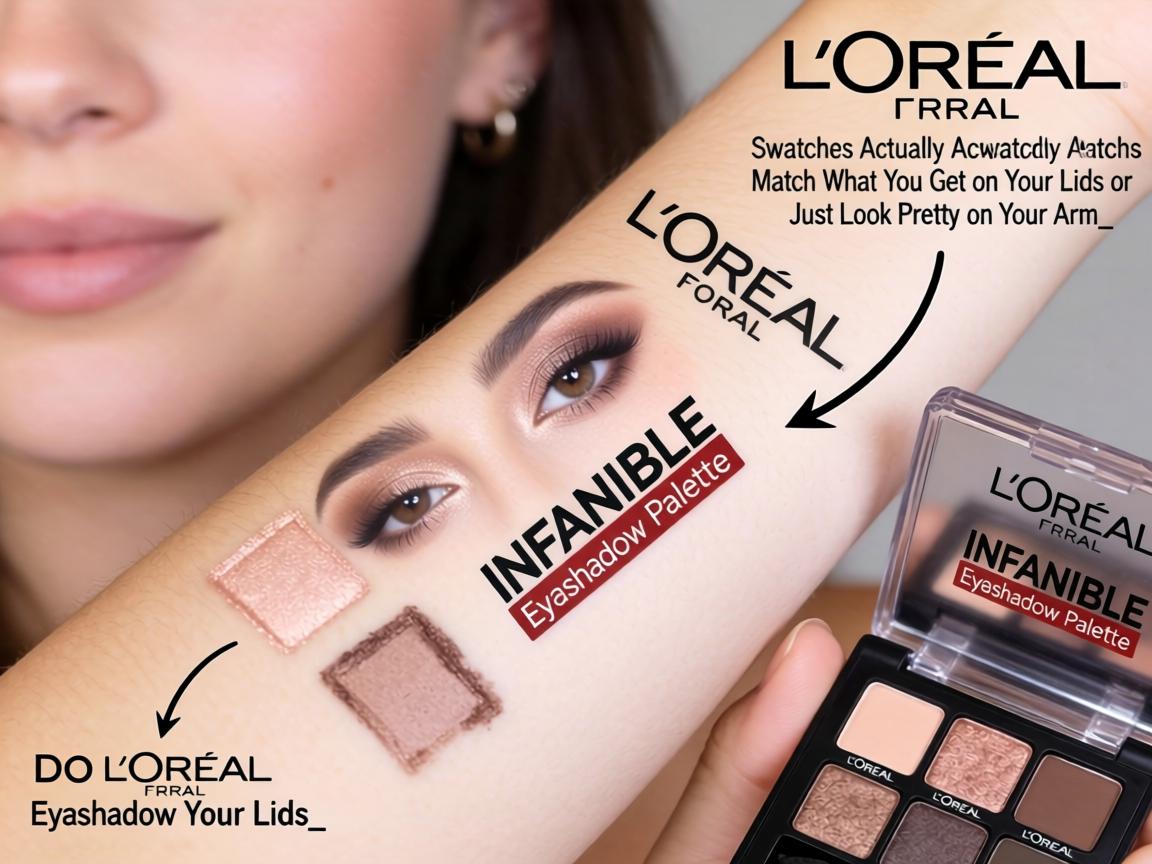 Do L’Oréal Infallible Eyeshadow Palette Swatches Actually Match What You Get on Your Lids or Just Look Pretty on Your Arm_