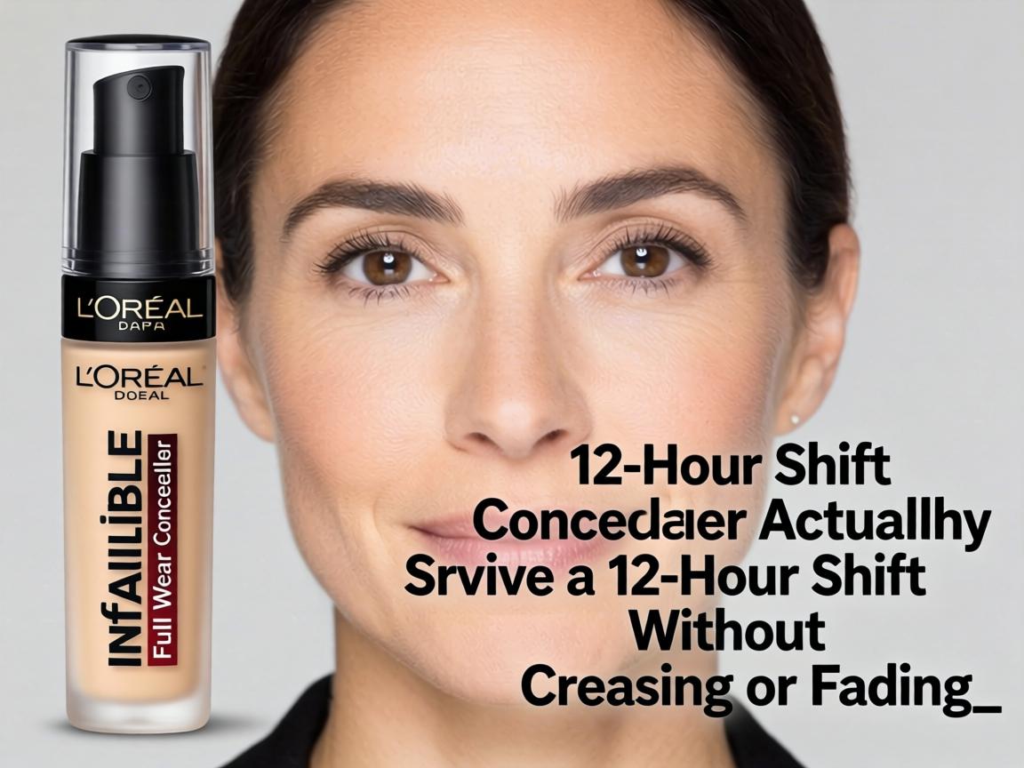 Does L'Oréal's Infallible Full Wear Concealer Actually Survive a 12-Hour Shift Without Creasing or Fading_