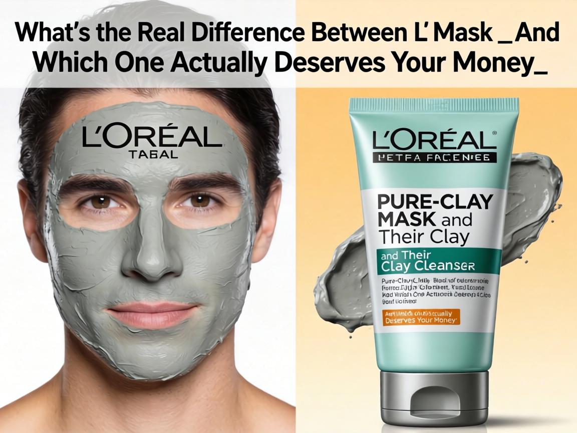 What's the Real Difference Between L'Oréal Pure-Clay Mask and Their Clay Cleanser—And Which One Actually Deserves Your Money_