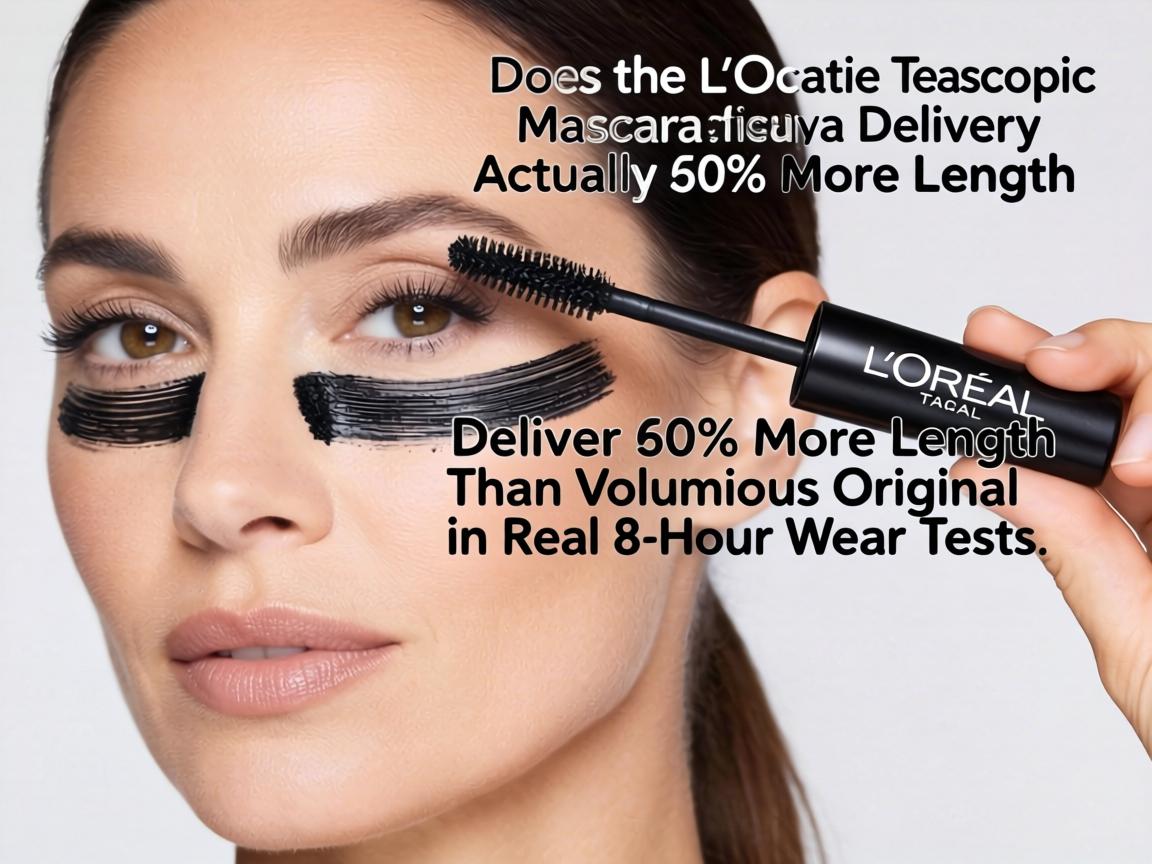 Does the L'Oreal Telescopic Mascara Actually Deliver 60% More Length Than Voluminous Original in Real 8-Hour Wear Tests_