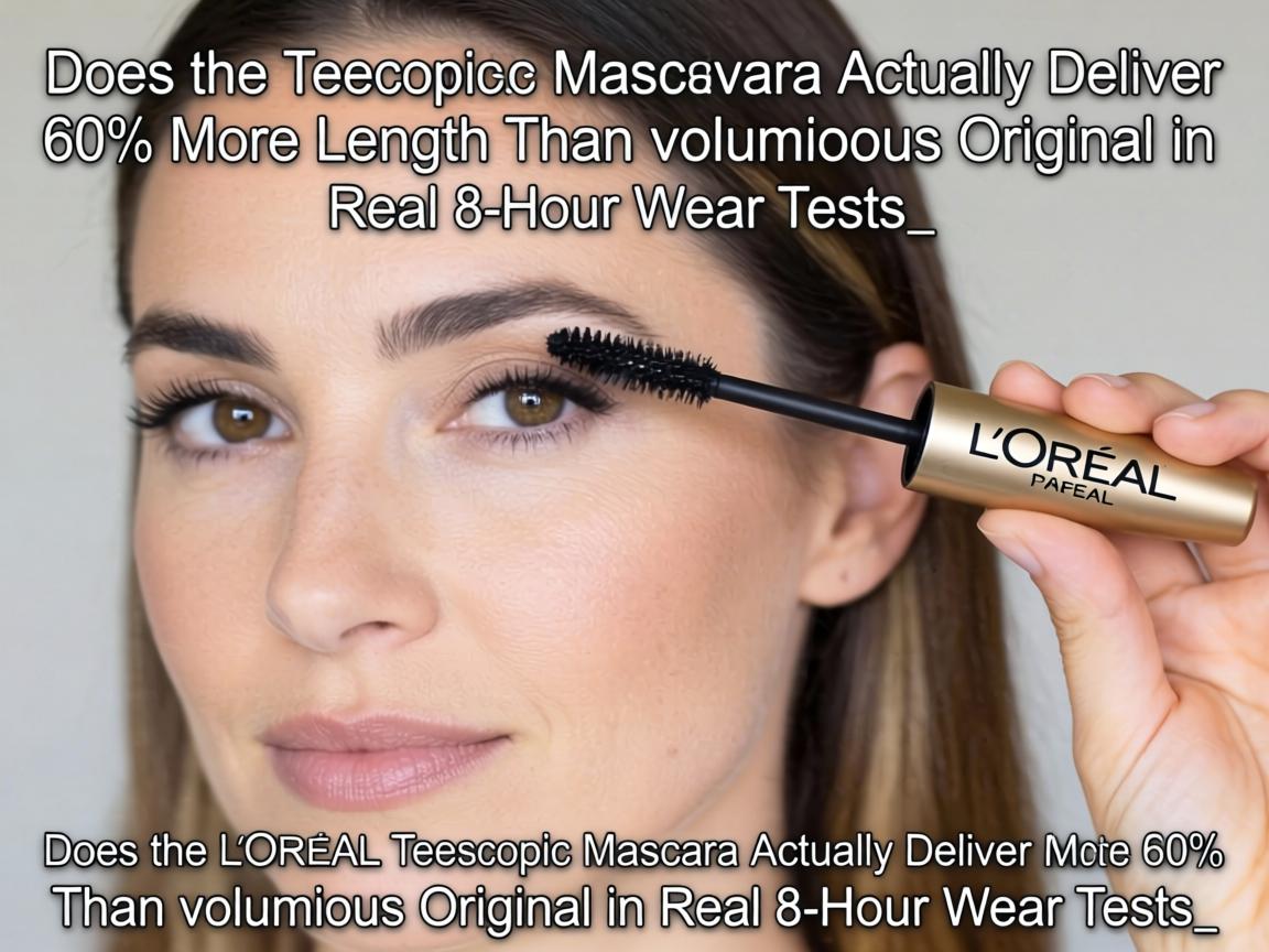 Does the L'Oreal Telescopic Mascara Actually Deliver 60% More Length Than Voluminous Original in Real 8-Hour Wear Tests_
