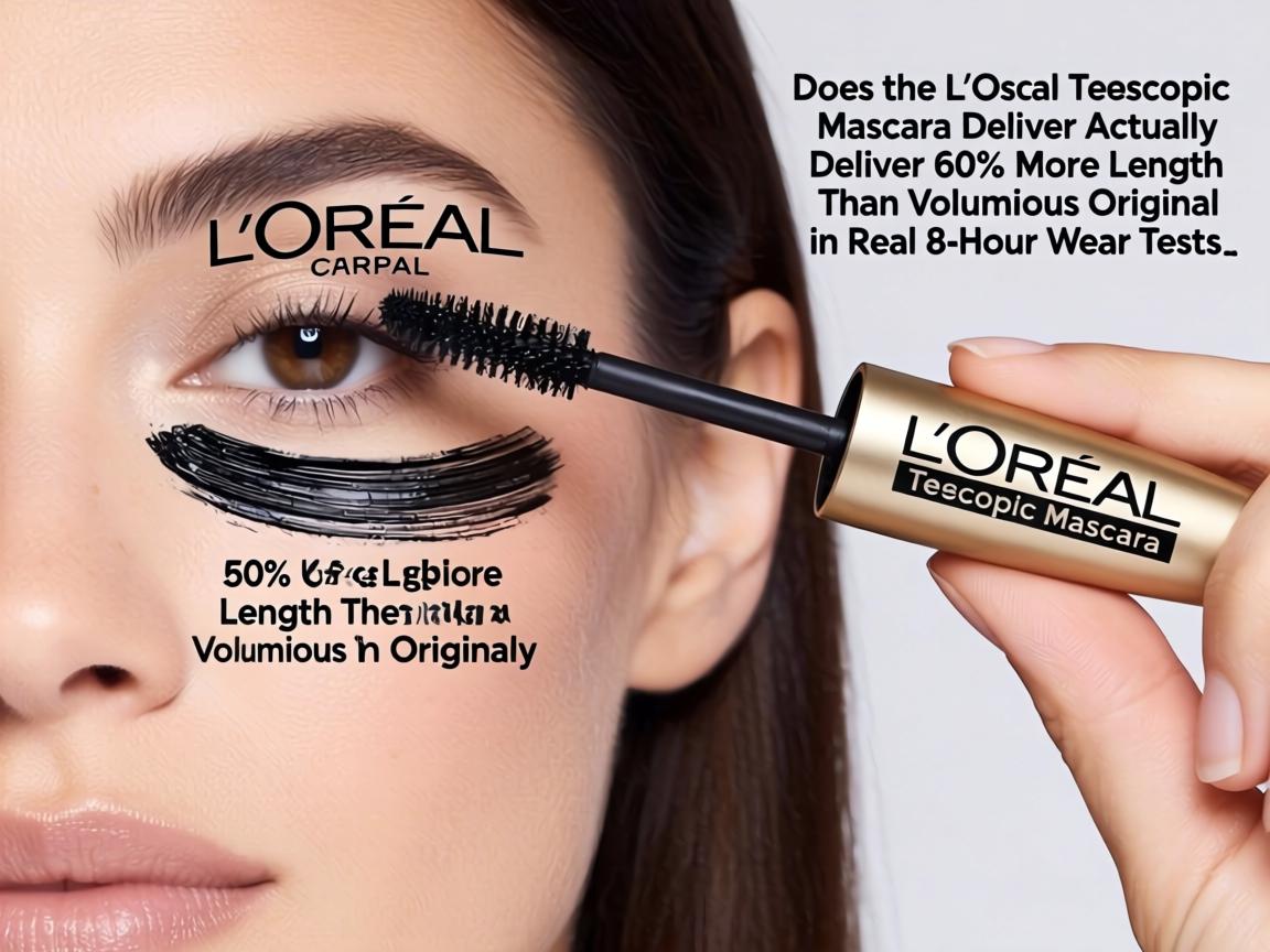 Does the L'Oreal Telescopic Mascara Actually Deliver 60% More Length Than Voluminous Original in Real 8-Hour Wear Tests_