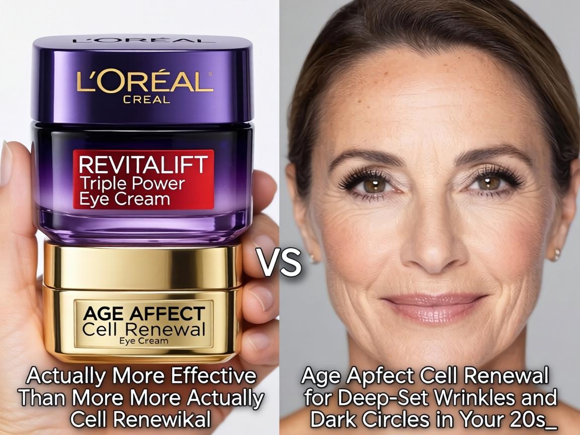Is L'Oréal's Revitalift Triple Power Eye Cream Actually More Effective Than Age Perfect Cell Renewal for Deep-Set Wrinkles and Dark Circles in Your 40s_