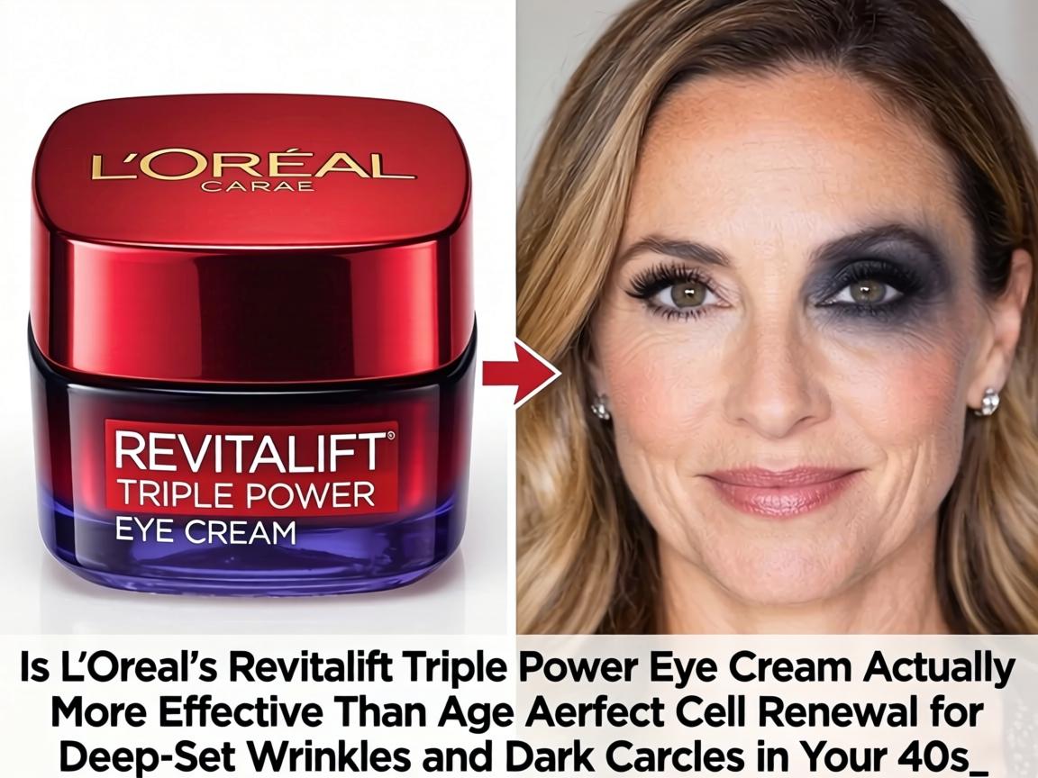 Is L'Oréal's Revitalift Triple Power Eye Cream Actually More Effective Than Age Perfect Cell Renewal for Deep-Set Wrinkles and Dark Circles in Your 40s_