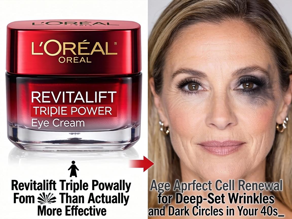 Is L'Oréal's Revitalift Triple Power Eye Cream Actually More Effective Than Age Perfect Cell Renewal for Deep-Set Wrinkles and Dark Circles in Your 40s_