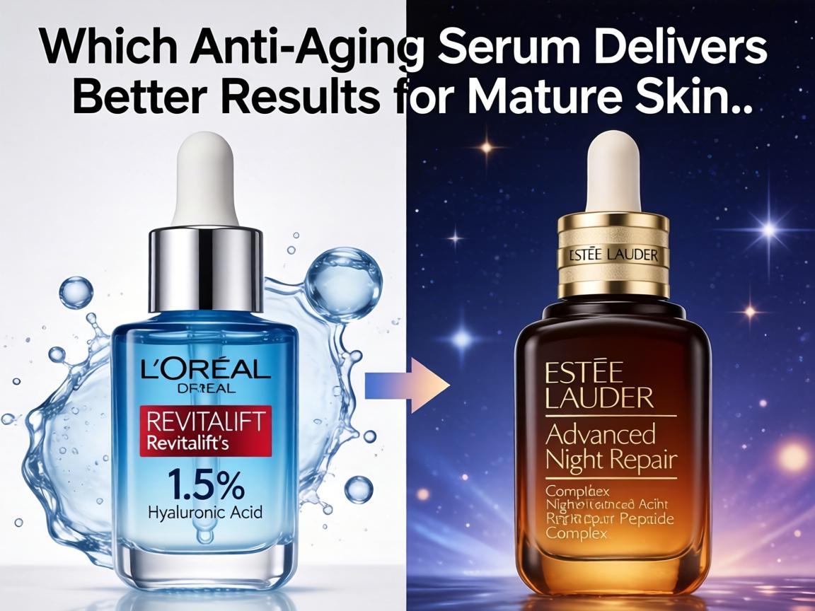 Which Anti-Aging Serum Delivers Better Results for Mature Skin_ L'Oréal Revitalift's 1.5% Hyaluronic Acid or Estée Lauder's Advanced Night Repair Peptide Complex_