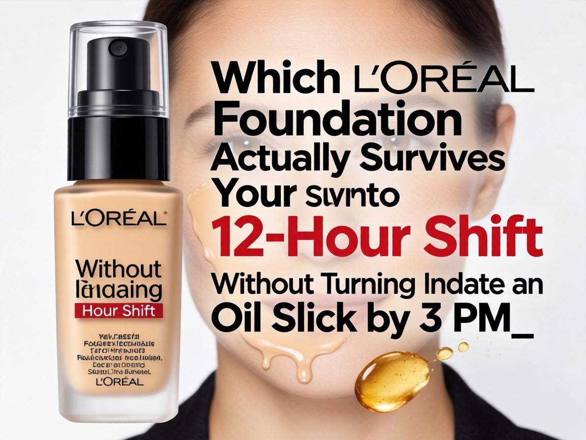 Which L'Oréal Foundation Actually Survives Your 12-Hour Shift Without Turning Into an Oil Slick by 3 PM_
