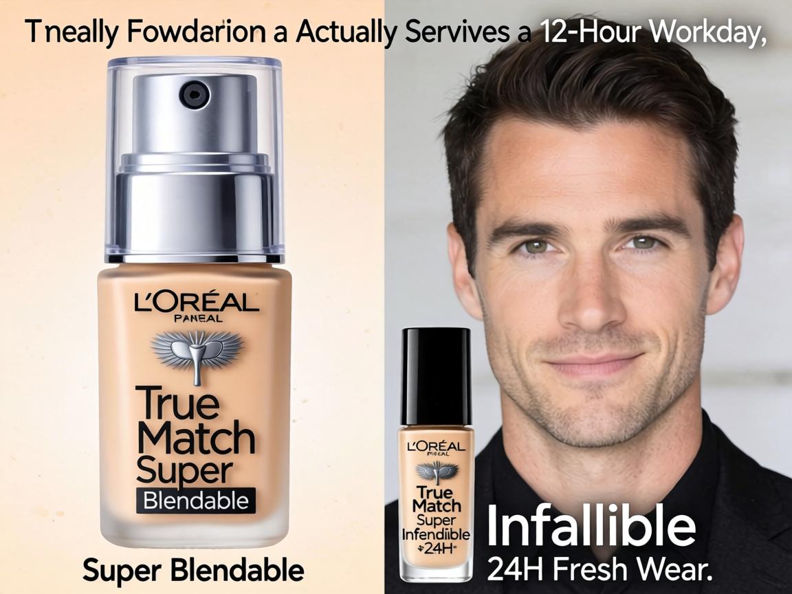 Which L'Oréal Powder Foundation Actually Survives a 12-Hour Workday_ True Match Super Blendable or Infallible 24H Fresh Wear_