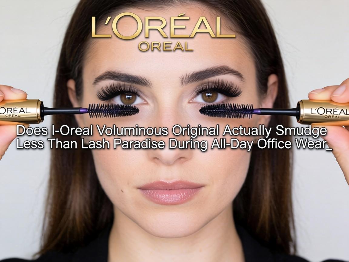 Does L'Oréal Voluminous Original Actually Smudge Less Than Lash Paradise During All-Day Office Wear_