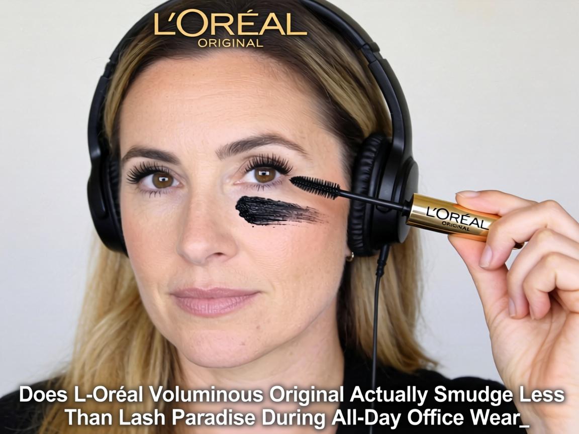 Does L'Oréal Voluminous Original Actually Smudge Less Than Lash Paradise During All-Day Office Wear_
