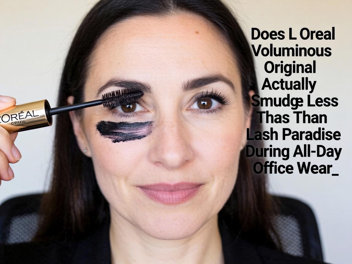 Does L'Oréal Voluminous Original Actually Smudge Less Than Lash Paradise During All-Day Office Wear_