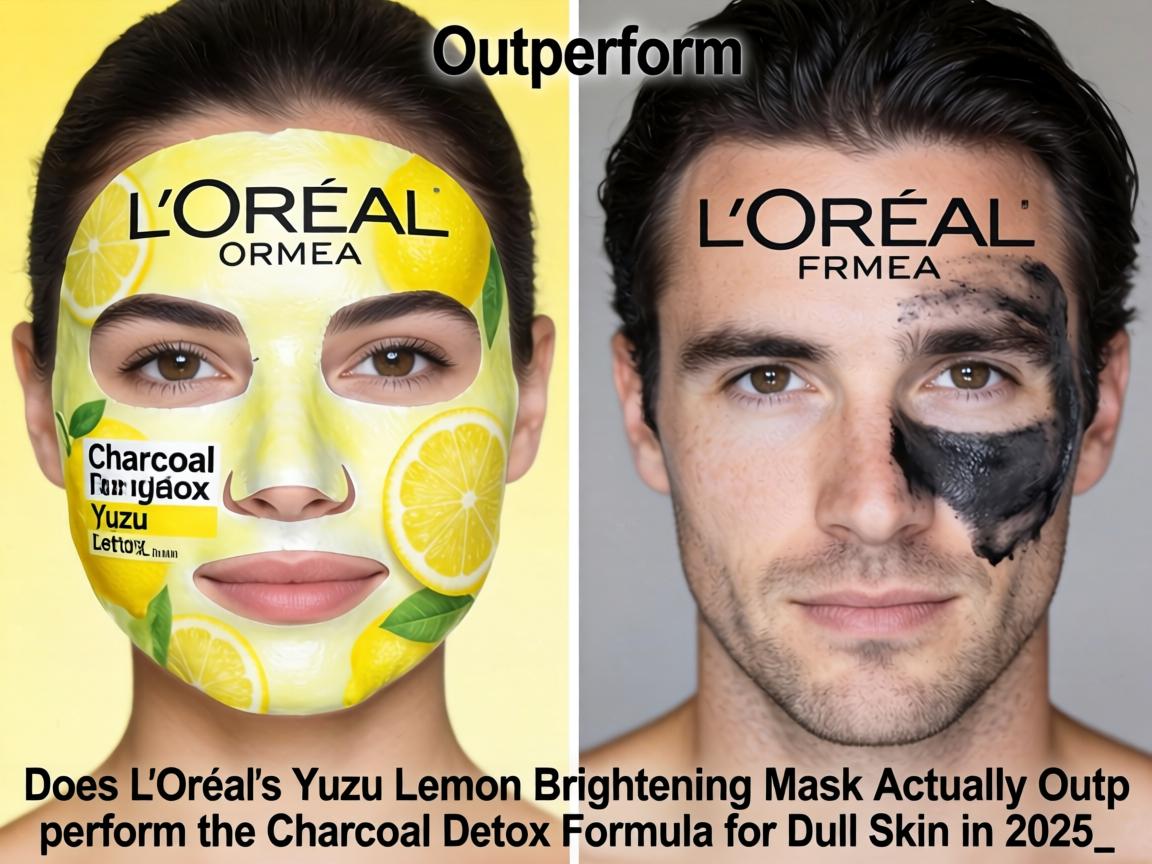 Does L'Oréal's Yuzu Lemon Brightening Mask Actually Outperform the Charcoal Detox Formula for Dull Skin in 2025_