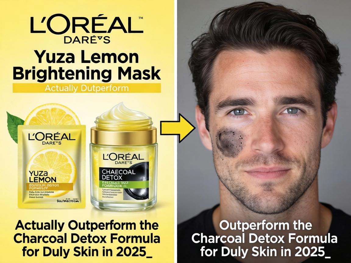 Does L'Oréal's Yuzu Lemon Brightening Mask Actually Outperform the Charcoal Detox Formula for Dull Skin in 2025_