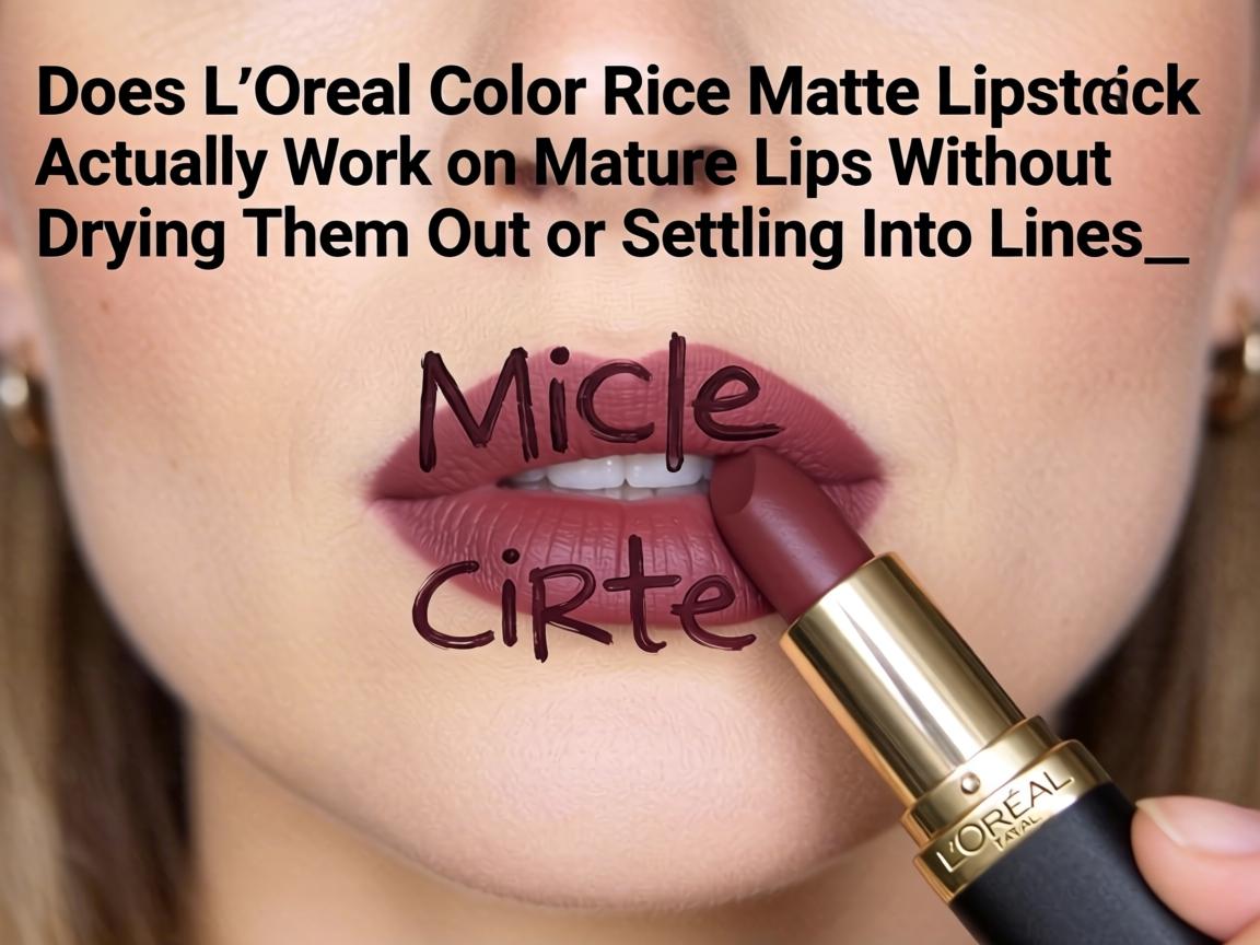 Does L’Oréal Color Riche Matte Lipstick Actually Work on Mature Lips Without Drying Them Out or Settling Into Lines_