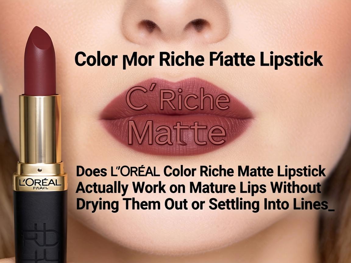 Does L’Oréal Color Riche Matte Lipstick Actually Work on Mature Lips Without Drying Them Out or Settling Into Lines_