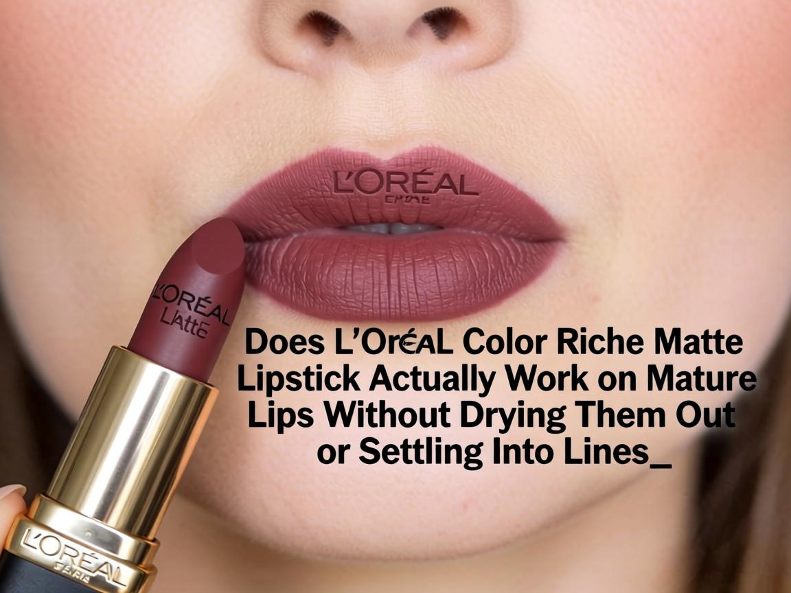 Does L’Oréal Color Riche Matte Lipstick Actually Work on Mature Lips Without Drying Them Out or Settling Into Lines_