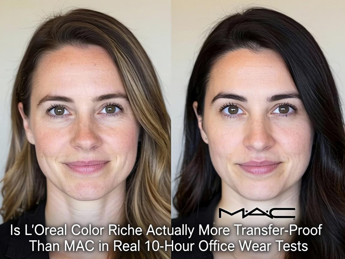 Is L'Oréal Color Riche Actually More Transfer-Proof Than MAC in Real 10-Hour Office Wear Tests_