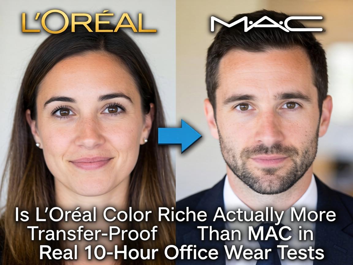 Is L'Oréal Color Riche Actually More Transfer-Proof Than MAC in Real 10-Hour Office Wear Tests_