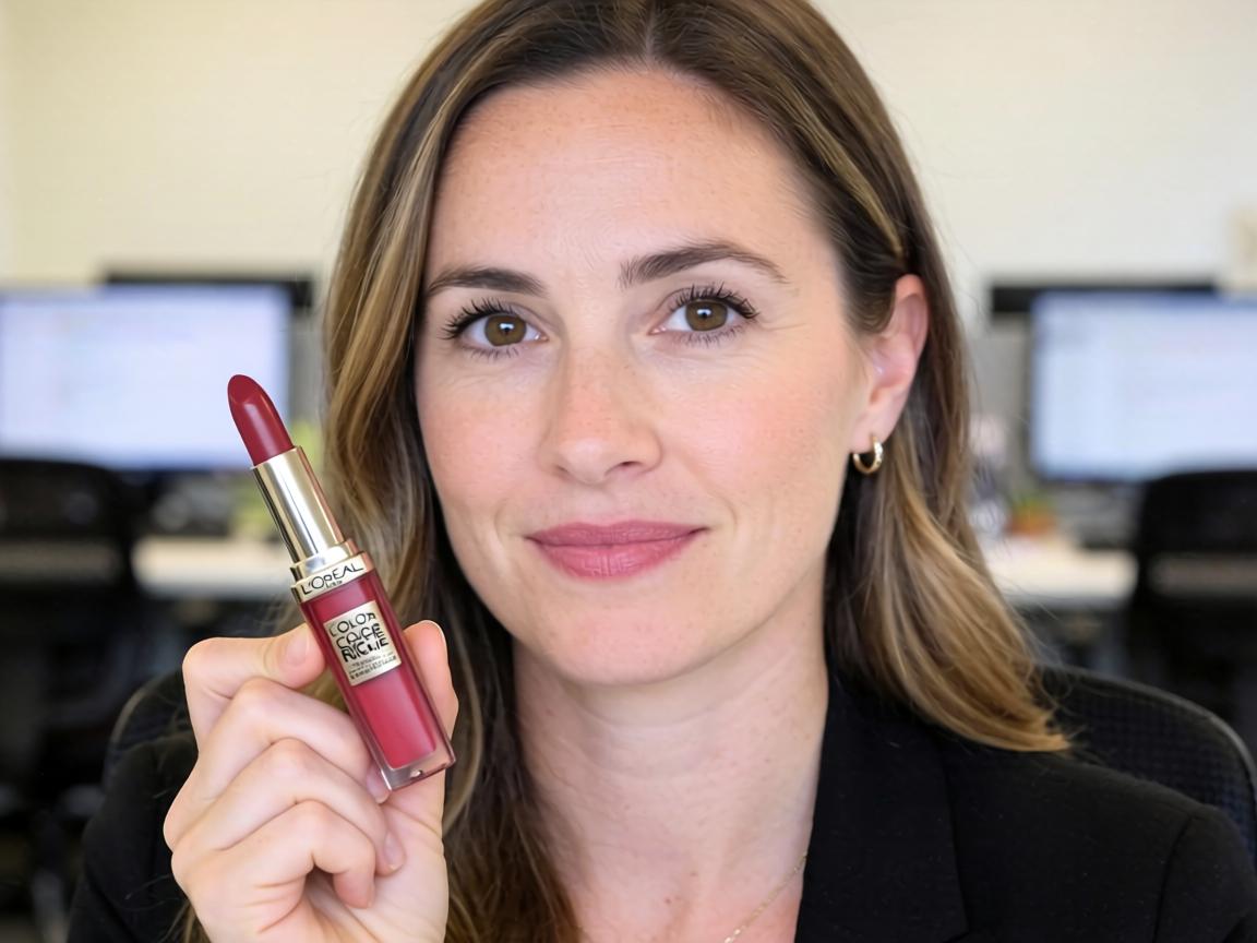Does L'Oreal Color Riche Shine Lipstick's Signature Rose Scent Trigger Allergies During Daily Office Wear_