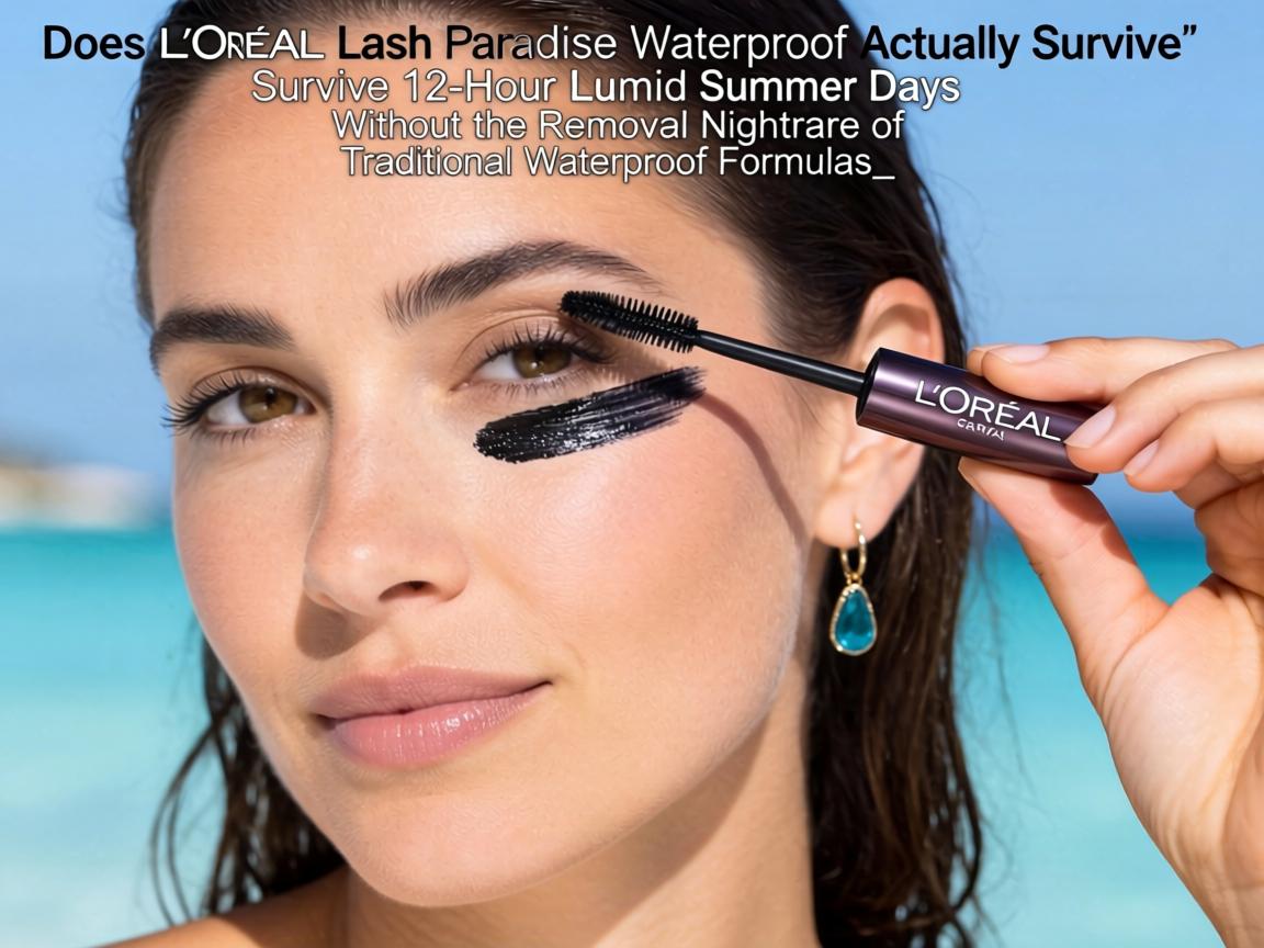 Does L'Oréal Lash Paradise Waterproof Actually Survive 12-Hour Humid Summer Days Without the Removal Nightmare of Traditional Waterproof Formulas_